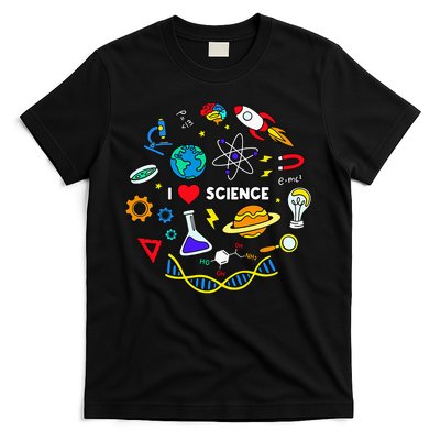Science Lover Chemistry Biology Physics Love Science T-Shirt