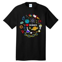 Science Lover Chemistry Biology Physics Love Science Tall T-Shirt