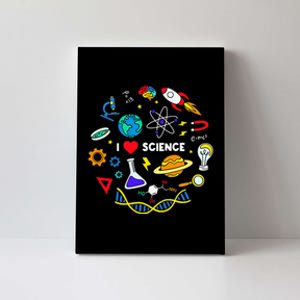 Science Lover Chemistry Biology Physics Love Science Canvas