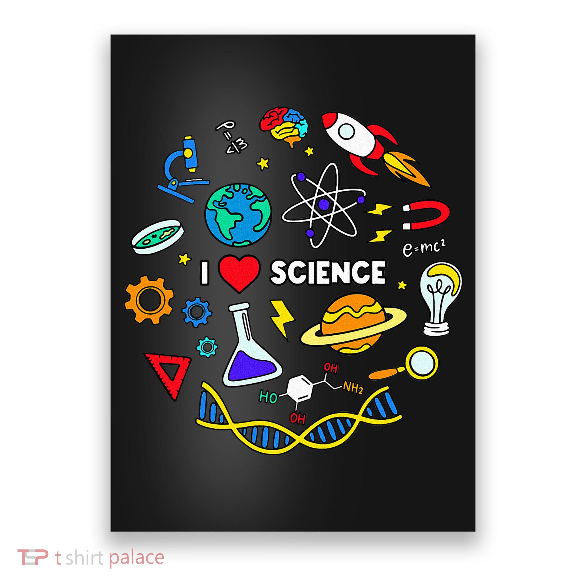 Science Lover Chemistry Biology Physics Love Science Poster
