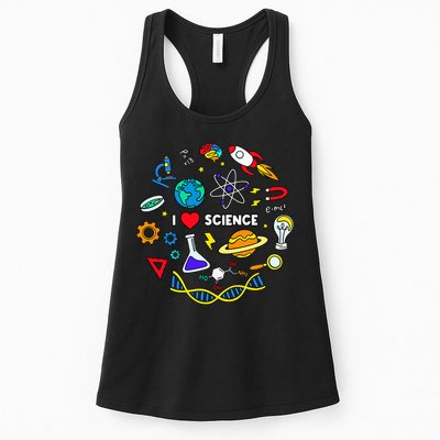 Science Lover Chemistry Biology Physics Love Science Womens Tank Top