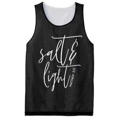 Salt Light Christian Shirt, Christian Gift, Matthew 513 Mesh Reversible Basketball Jersey Tank