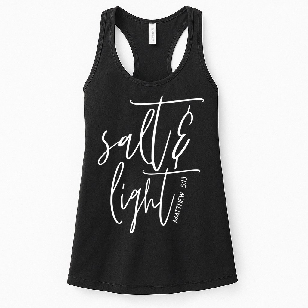 Salt Light Christian Shirt, Christian Gift, Matthew 513 Womens Tank Top