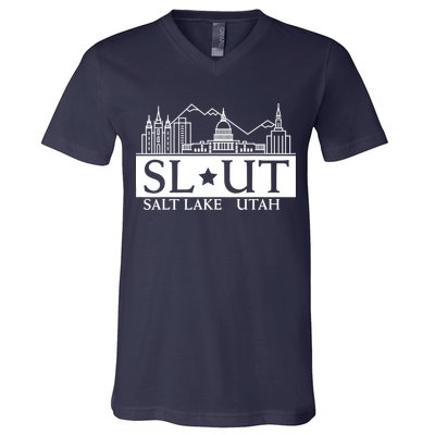 Salt Lake City Utah UT Hometown Home State Pride V-Neck T-Shirt