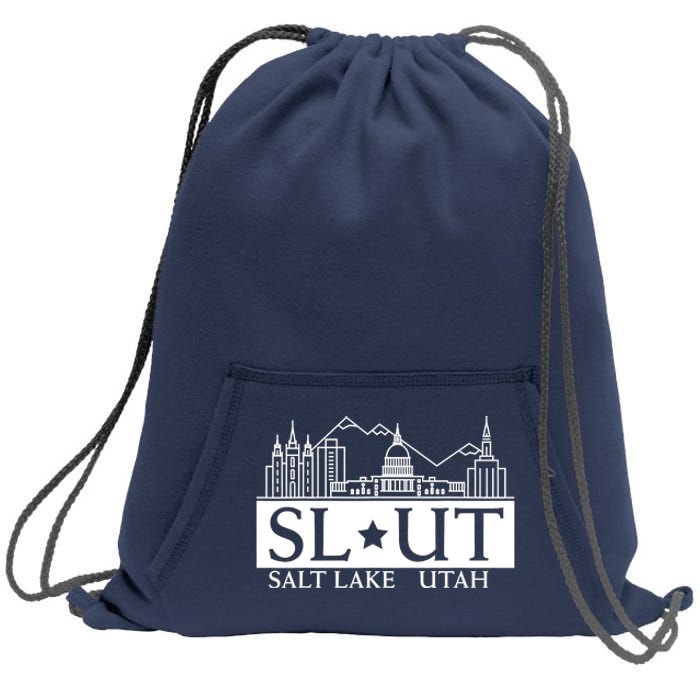 Salt Lake City Utah UT Hometown Home State Pride Sweatshirt Cinch Pack Bag