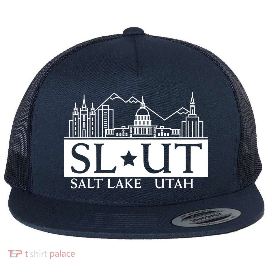 Salt Lake City Utah UT Hometown Home State Pride Flatbill Hat