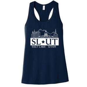 Salt Lake City Utah UT Hometown Home State Pride Women's Racerback Tank