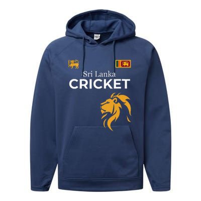 Sri Lanka Cricket Perfect For Lankan Cricket Fans Performance Fleece Hoodie