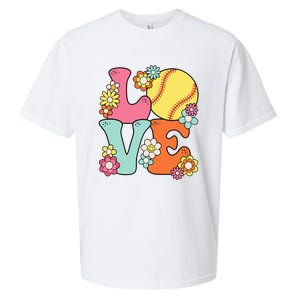 Softball Love Cute Softball Lover Sueded Cloud Jersey T-Shirt