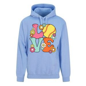 Softball Love Cute Softball Lover Unisex Surf Hoodie