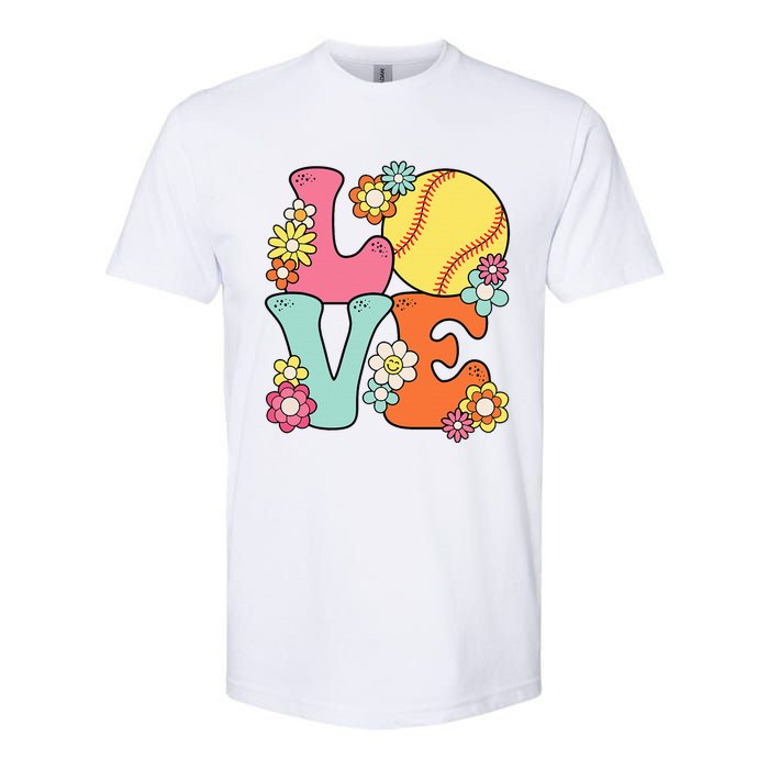 Softball Love Cute Softball Lover Softstyle CVC T-Shirt