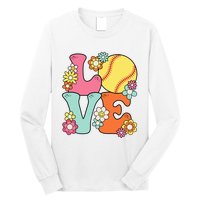 Softball Love Cute Softball Lover Long Sleeve Shirt