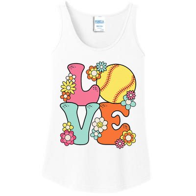 Softball Love Cute Softball Lover Ladies Essential Tank