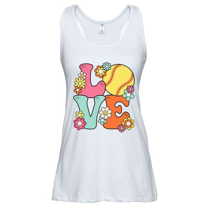 Softball Love Cute Softball Lover Ladies Essential Flowy Tank