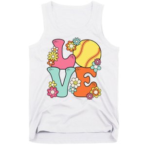 Softball Love Cute Softball Lover Tank Top