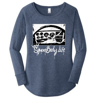 Squarebody Life C10 Classic Truck Squarebody Nation Women's Perfect Tri Tunic Long Sleeve Shirt