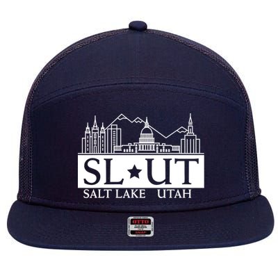 Salt Lake City Utah UT Hometown Home State Pride 7 Panel Mesh Trucker Snapback Hat