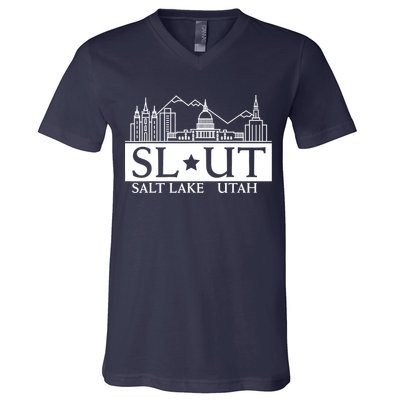 Salt Lake City Utah UT Hometown Home State Pride V-Neck T-Shirt