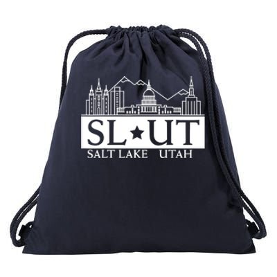 Salt Lake City Utah UT Hometown Home State Pride Drawstring Bag