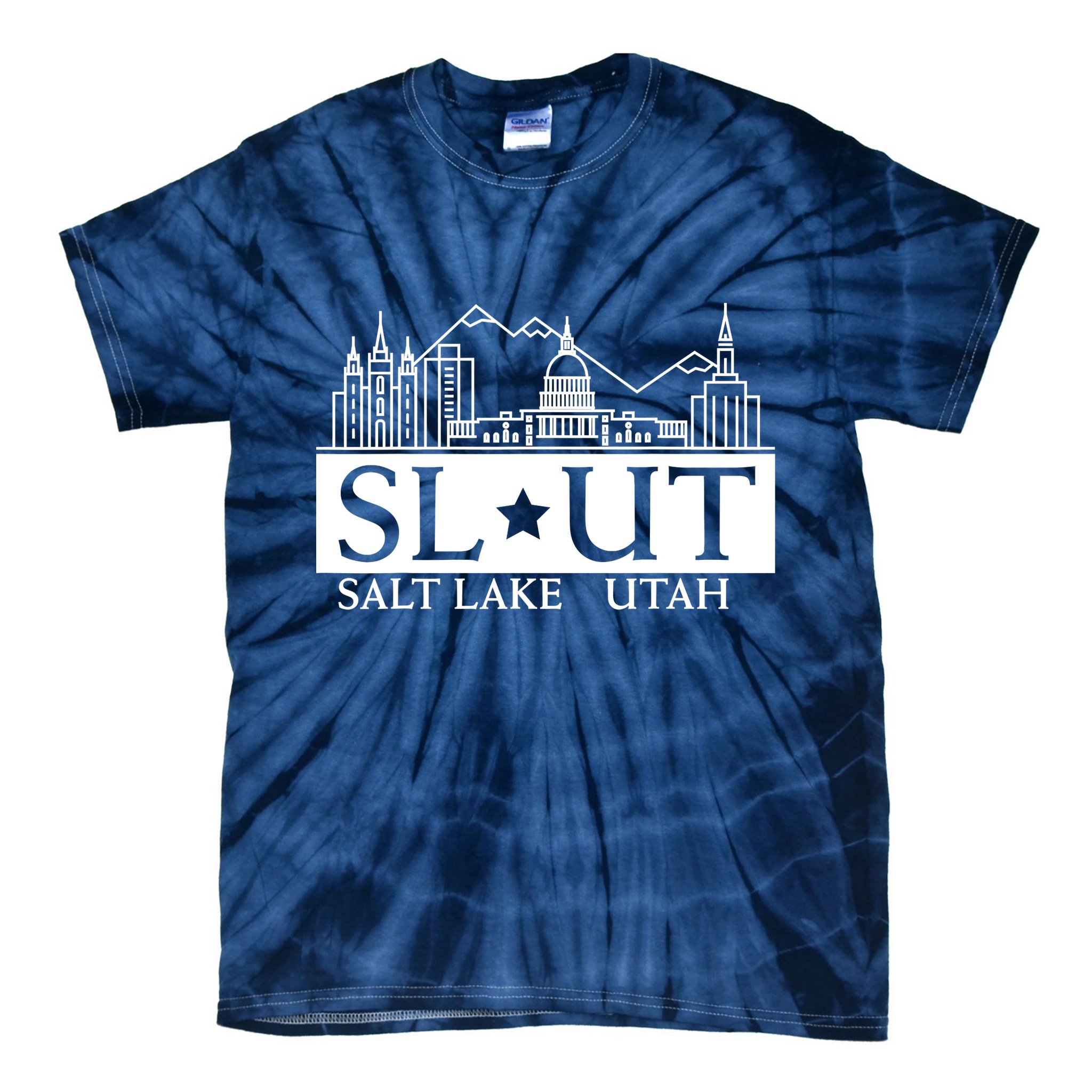 Salt Lake City Utah UT Hometown Home State Pride Tie-Dye T-Shirt