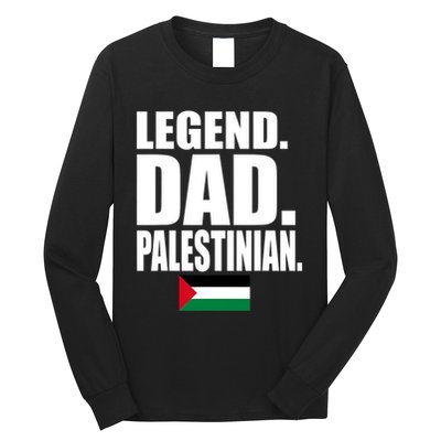 Storecastle: Legend Dad Palestinian Flag Funny Gift Long Sleeve Shirt