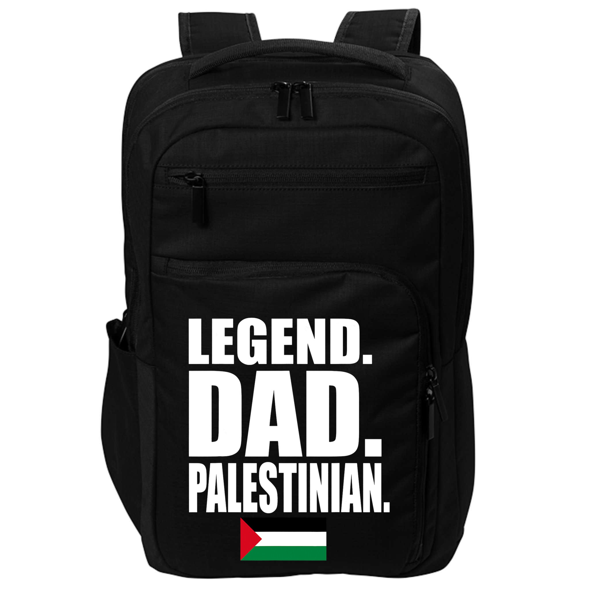 Storecastle: Legend Dad Palestinian Flag Funny Gift Impact Tech Backpack