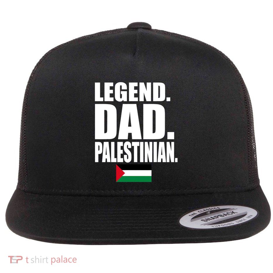Storecastle: Legend Dad Palestinian Flag Funny Gift Flatbill Hat