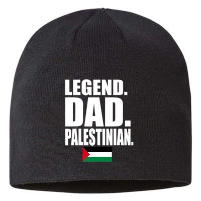 Storecastle: Legend Dad Palestinian Flag Funny Gift Sustainable Beanie