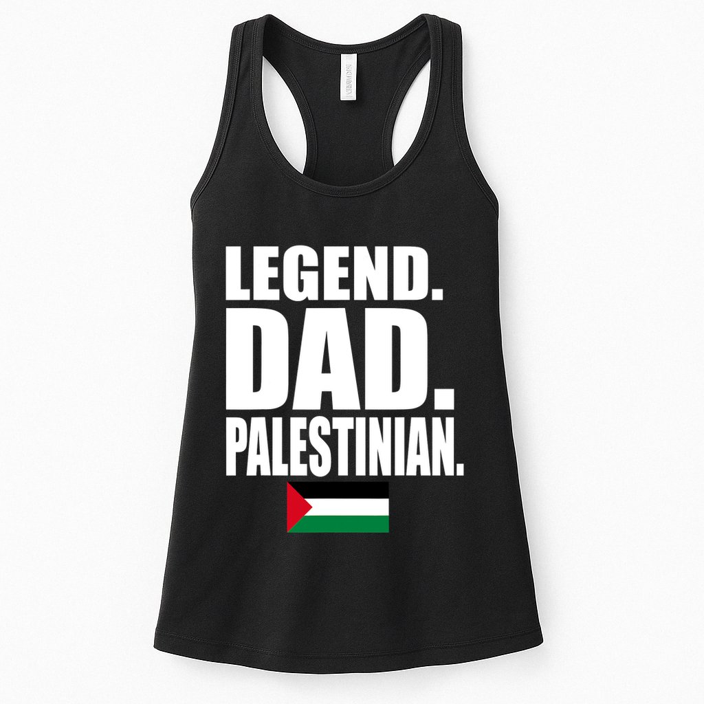 Storecastle: Legend Dad Palestinian Flag Funny Gift Womens Tank Top