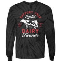 Support Local Dairy Farmer Tie-Dye Long Sleeve Shirt