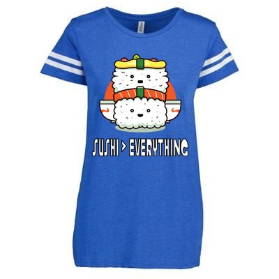 Sushi Lovers Delight Funny Gift Enza Ladies Jersey Football T-Shirt