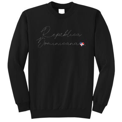 Simple Love Dominican Flag Heart On RepúBlica Dominicana Sweatshirt