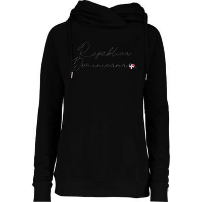 Simple Love Dominican Flag Heart On RepúBlica Dominicana Womens Funnel Neck Pullover Hood