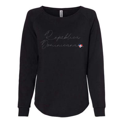 Simple Love Dominican Flag Heart On RepúBlica Dominicana Womens California Wash Sweatshirt