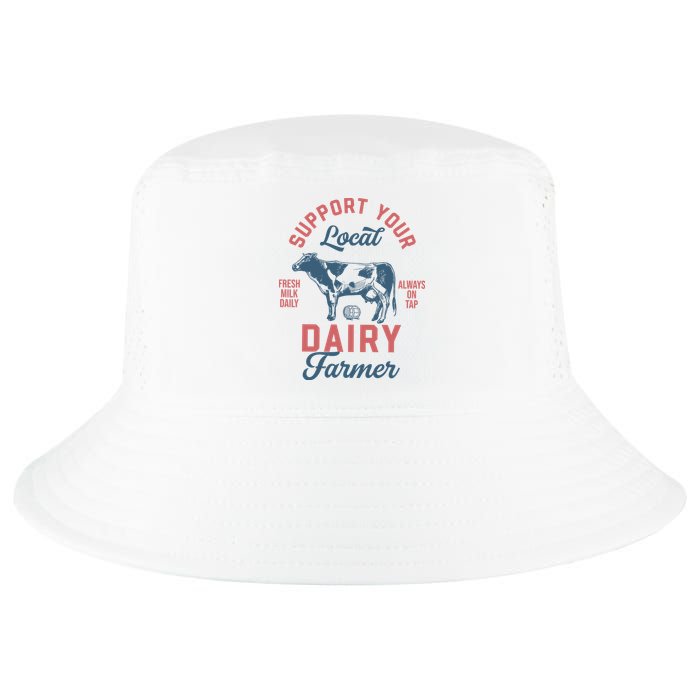 Support Local Dairy Farmer Cool Comfort Performance Bucket Hat