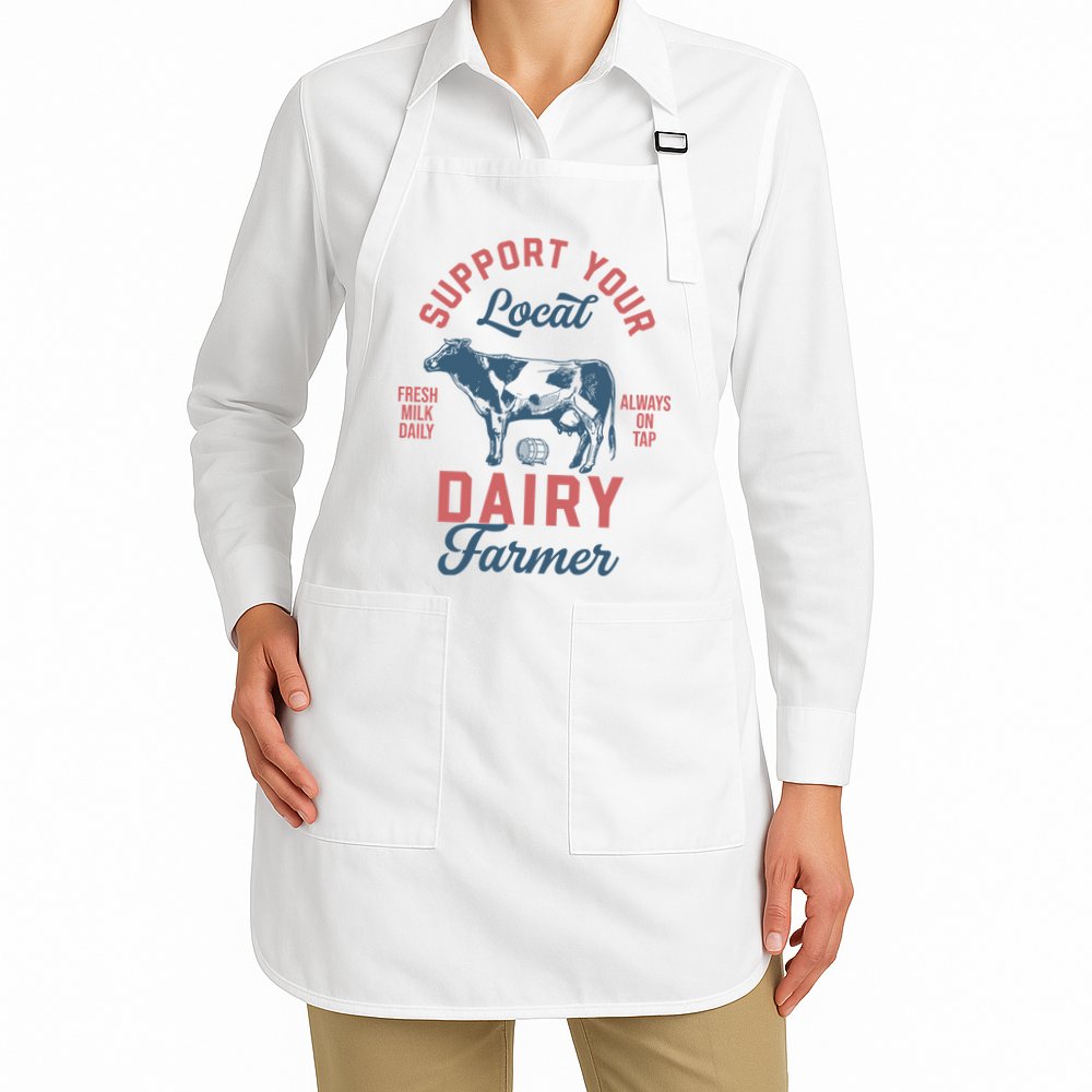 Support Local Dairy Farmer Apron