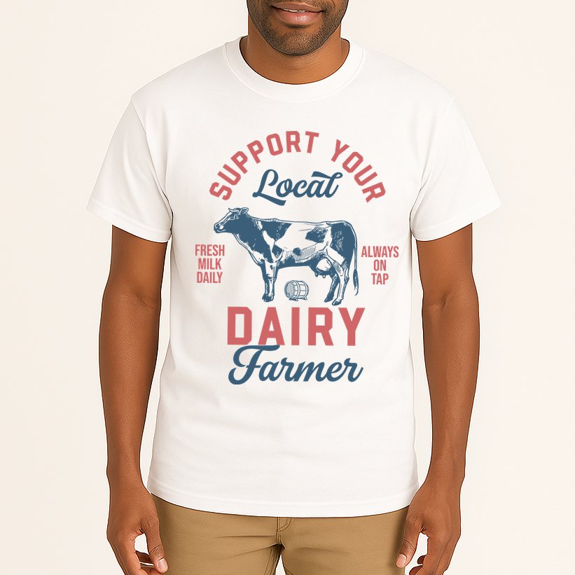 Support Local Dairy Farmer Tall T-Shirt