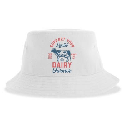 Support Local Dairy Farmer Sustainable Bucket Hat