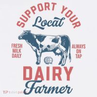 Support Local Dairy Farmer Baby Bodysuit
