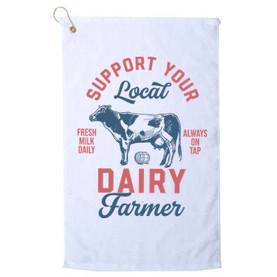 Support Local Dairy Farmer Golf Towel
