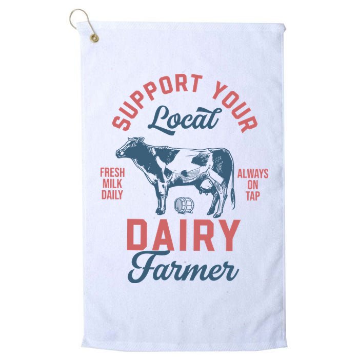 Support Local Dairy Farmer Golf Towel