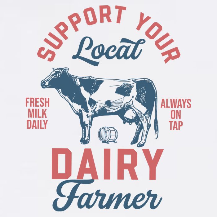 Support Local Dairy Farmer Golf Towel