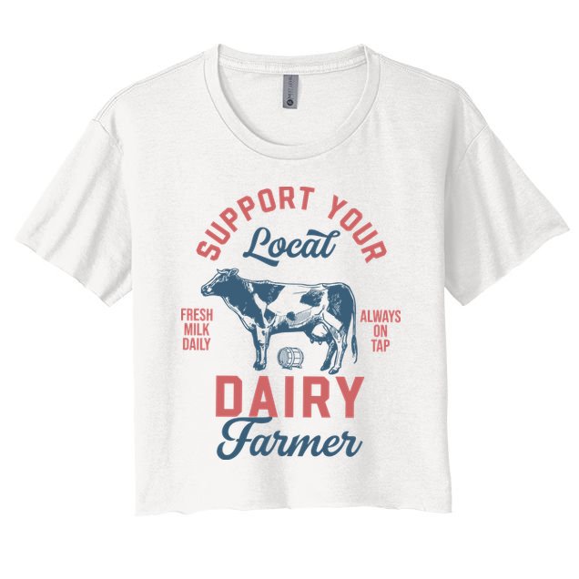 Support Local Dairy Farmer Crop Top