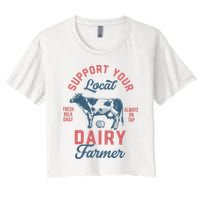 Support Local Dairy Farmer Crop Top