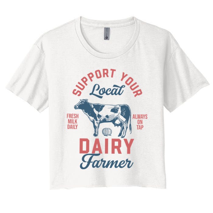 Support Local Dairy Farmer Crop Top