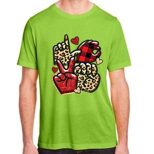 Sign Language Deaf Valentines Day Love Asl Finger Spelling Cute Gift Adult ChromaSoft Performance T-Shirt