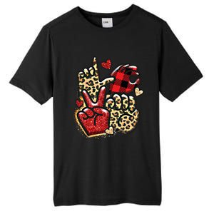 Sign Language Deaf Valentines Day Love Asl Finger Spelling Cute Gift Tall Fusion ChromaSoft Performance T-Shirt