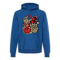 Sign Language Deaf Valentines Day Love Asl Finger Spelling Cute Gift Premium Hoodie