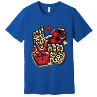 Sign Language Deaf Valentines Day Love Asl Finger Spelling Cute Gift Premium T-Shirt