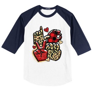 Sign Language Deaf Valentines Day Love Asl Finger Spelling Cute Gift Baseball Sleeve Shirt